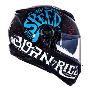 CAPACETE NORISK FORCE BORN TO RIDE AZUL